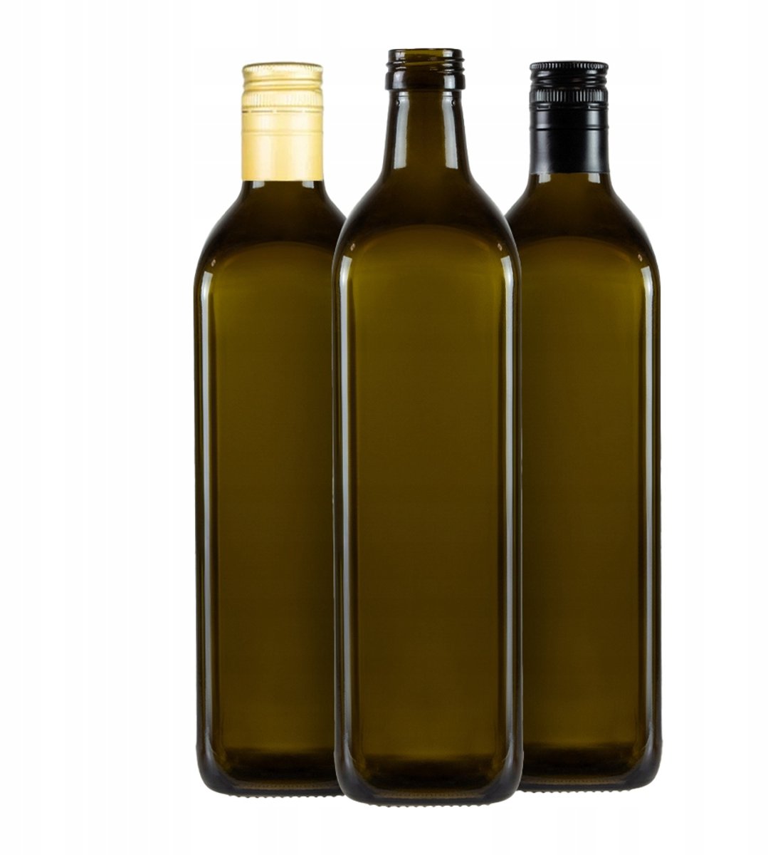 Bimberek Marasca - Olijfolie Flessen - 750ml - Olijfgroen - Grijs Glas