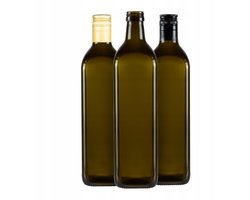 Bimberek Marasca - Olijfolie Flessen - 750ml - Olijfgroen - Grijs Glas