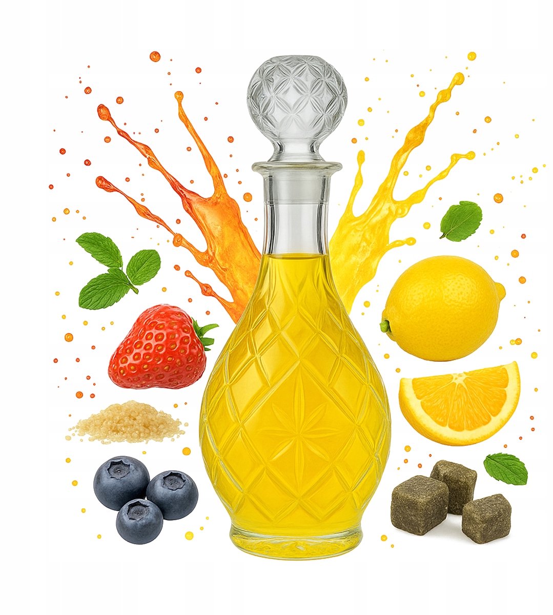 Bimberek Pina Serie - Glazen Decanteerkaraf - 900ml - Ergonomische Sluiting