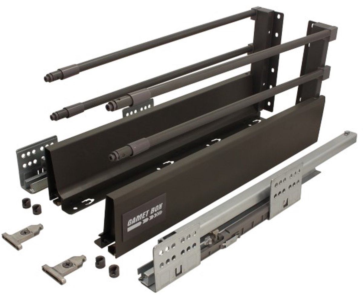 Gamet BOX2 - Hoge Lade - Antraciet - 500mm