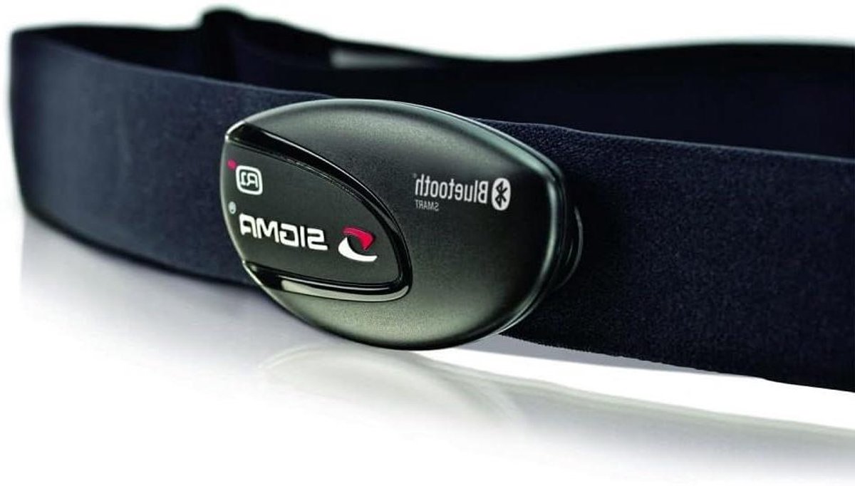 Textiel Borstband - Hartslagmeter Band - Sporten Meten - Bluetooth Connectiviteit - 40 x 10 x 15 cm - Zwart Blauw