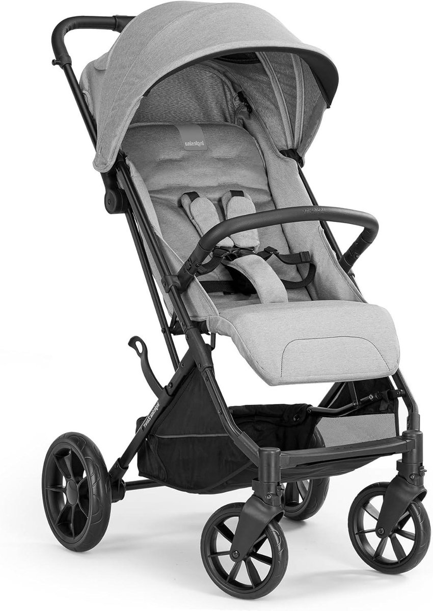 Kinderwagen - Buggy - Onderweg - Compact ontwerp - Tot 22 kg - Grijs