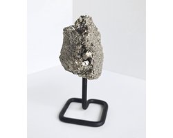 ThaleiaDesign - pyriet op standaard - Pyriet - Edelstenen en mineralen - kristal - woondecoratie - interieur - foolsgold - goud - cadeau vrouw - moederdag
