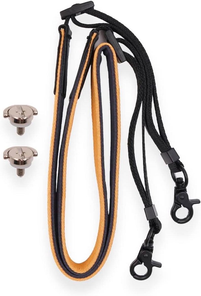 Controller Lanyard - Nekband Controller - Drone Vliegen - Zachte Lederen Band - 21.4 x 8.2 x 5.9 cm - Zwart