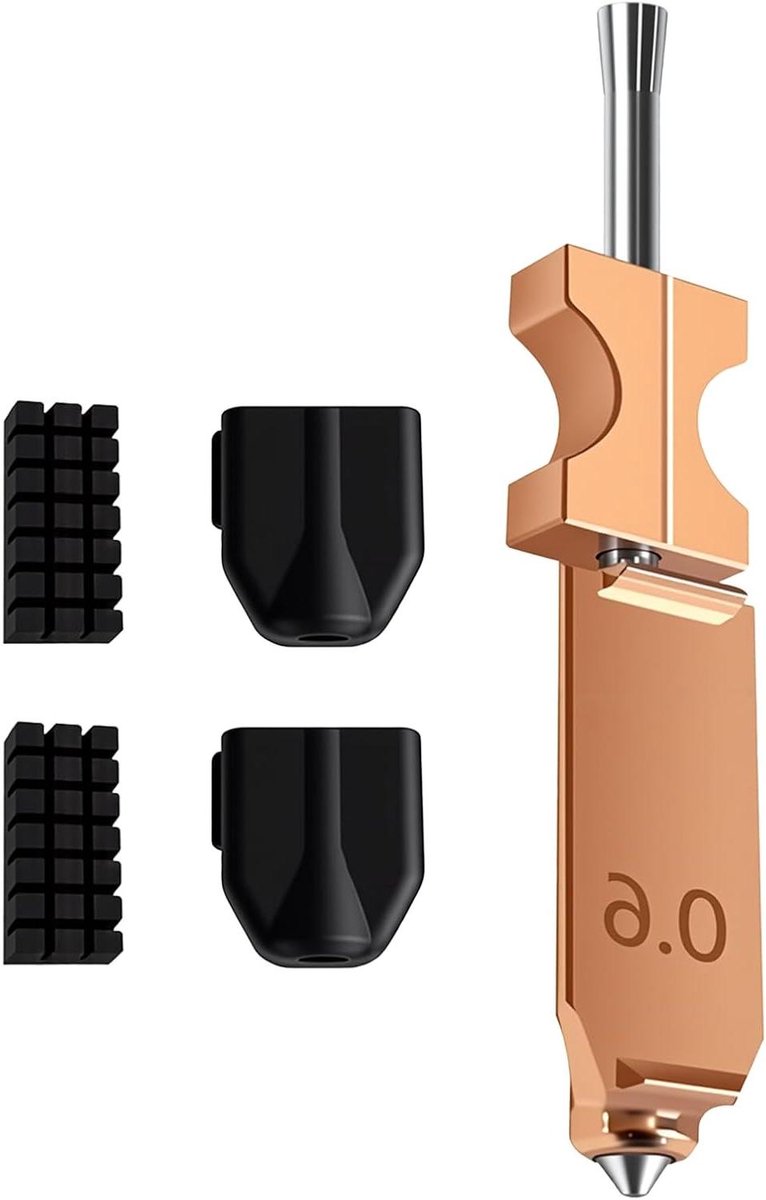 3D Printer Nozzles - Printkop Kit - Sneller Printen - Lekvrije Constructie - 06 mm - Zilver
