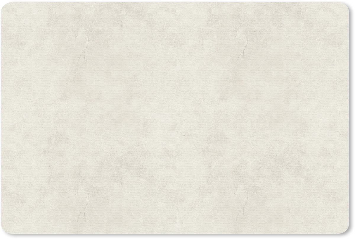 Muismat 13x8 cm - Mousepad Crème - Egaal - Beton print - Muismatten