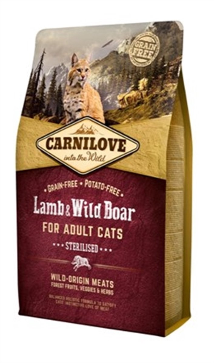 Carnilove Lam & Wild Zwijn Sterilised 2kg