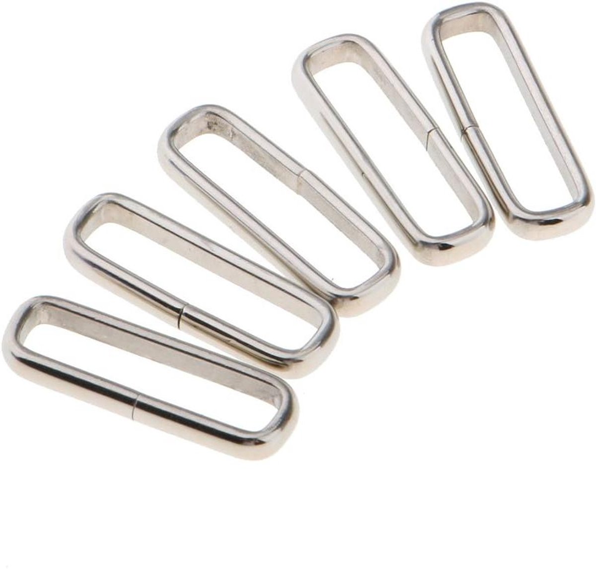 Horlogeband Gespen - Nylon Bandringen - Horlogeband Reparatie - Roestvrij Staal - 18mm - Zilverkleurig