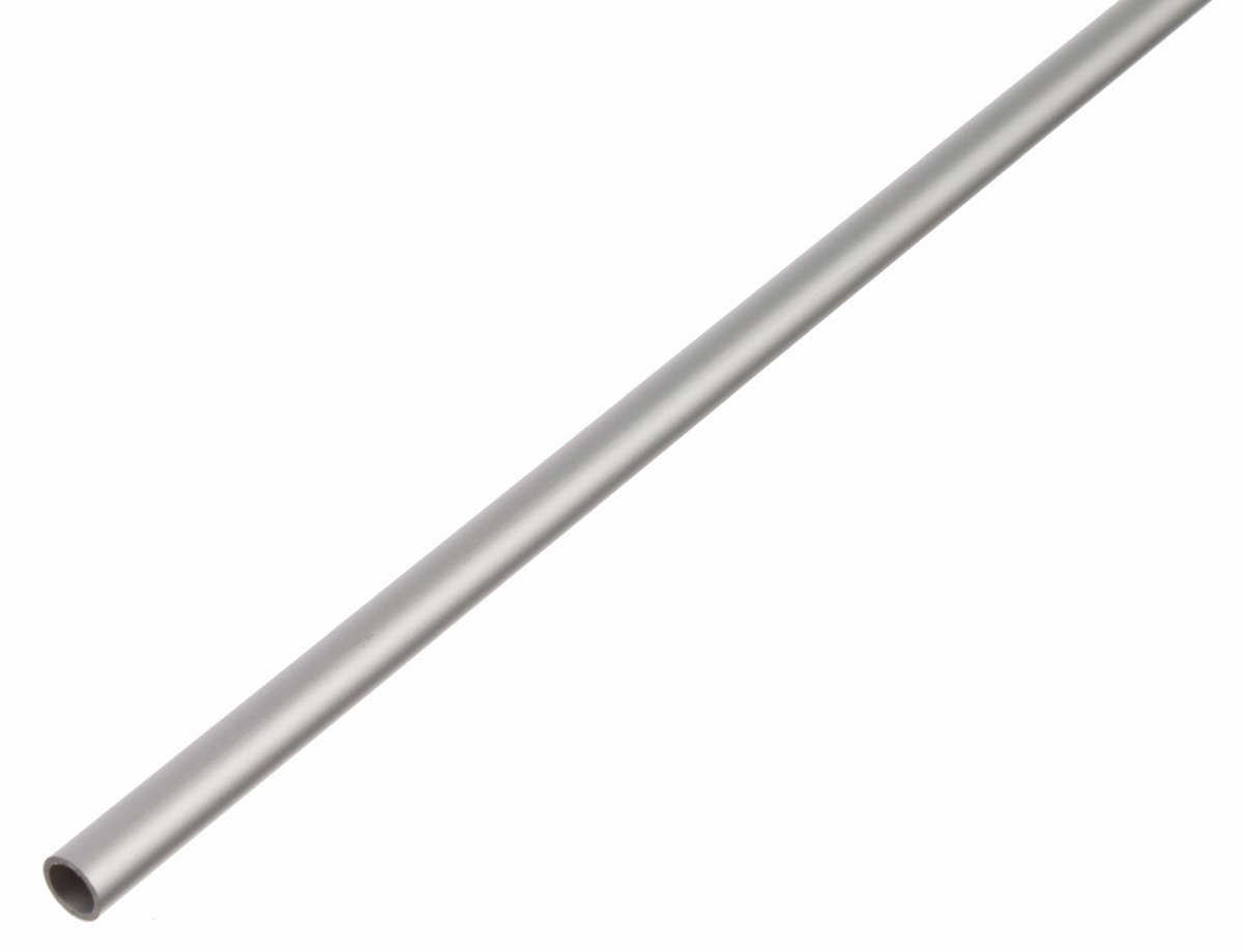 Alberts 498061 ronde buis | aluminium, zilverkleurig geanodiseerd | 1000 x 12 x 1 mm | set van 11
