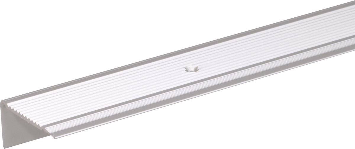 Alberts 490447 trapbeschermingslijst | geboord | aluminium, zilverkleurig geanodiseerd | 1000 x 45 x 23 mm