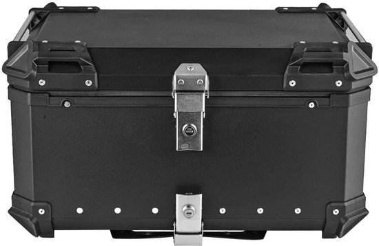 NordHaus Topkoffer Motor 65L - Motorkoffer Motorfiets Koffer - Waterdicht Aluminium - Quick Release - Schokabsorptie - Met Slot