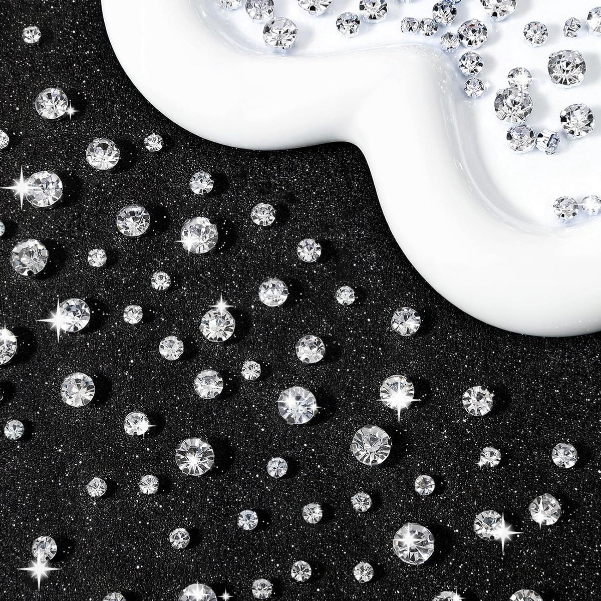 288 Stuks Helder Kristal Strass Steentjes met Klauwen voor Creatief Knutselen en Sieraden (4mm)