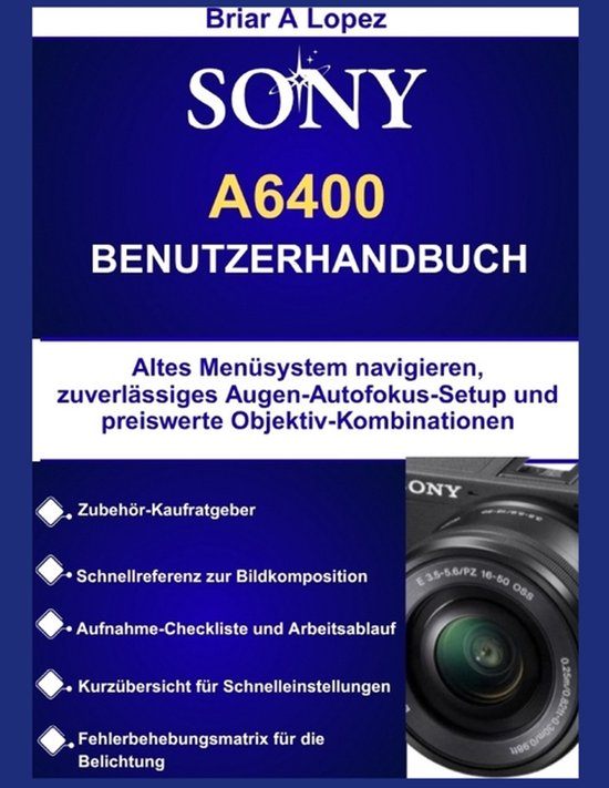 Sony A6400 Benutzerhandbuch - cover