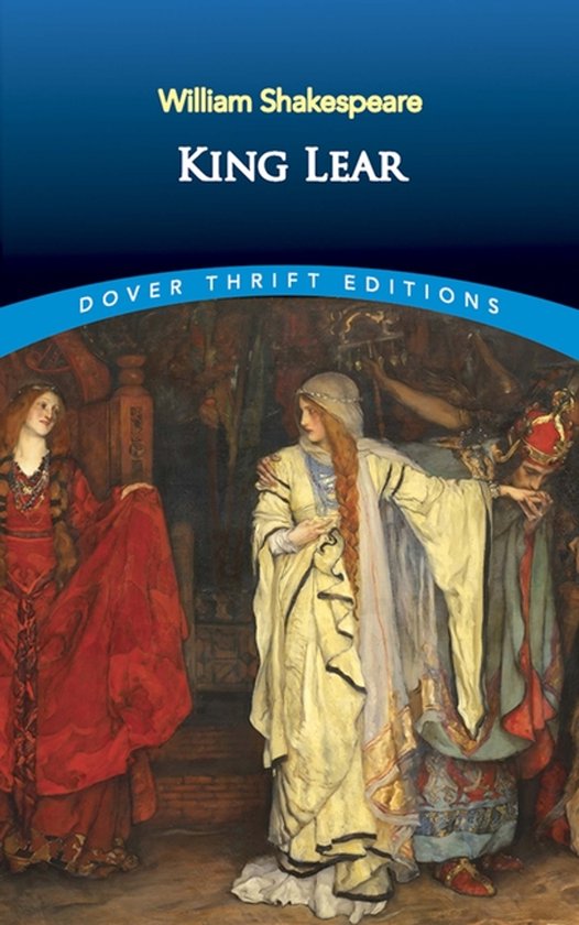 King Lear Dover Thrift Editions, met een schilderij van drie vrouwen in historische kledij.