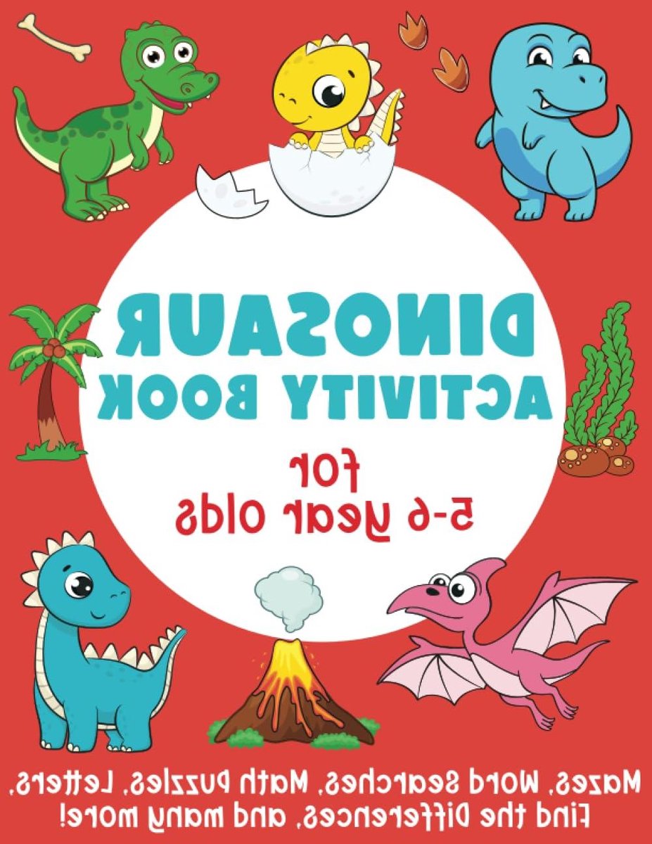Dinosaurus Activiteitenboek - Kinderpuzzels Boek - Leren en Spelen - Veelzijdige Puzzels - 8.5 x 11 inch - Niet gespecificeerd
