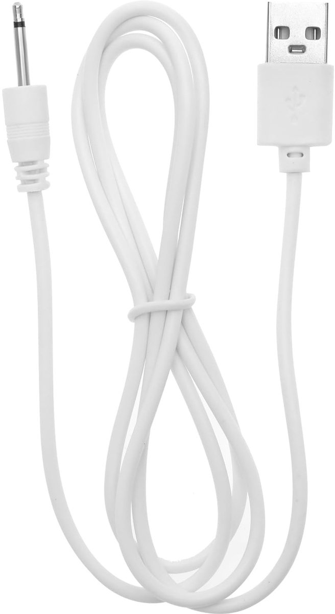 Golden crown - USB Oplaadkabel - Snelle Oplaadkabel - Wit - USB 2.0 naar 2.5mm - Geschikt voor DC Oplaadpoorten - 1 meter