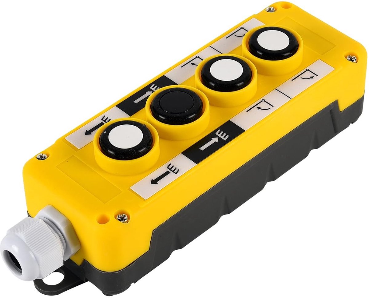 SPHProducts - Hoist Lift Controller - Drukknopschakelaar - Duurzaam en gebruikersvriendelijk - 4 knoppen - Geschikt voor thuiswerker - 14 x 4 x 17 cm