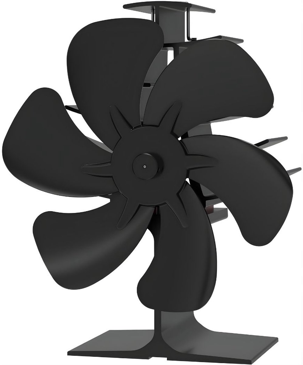 SAVI® Kachelventilator - Kachel Elektrisch - Kachelventilator Voor - Zwart - 8cm x 16cm x 20cm