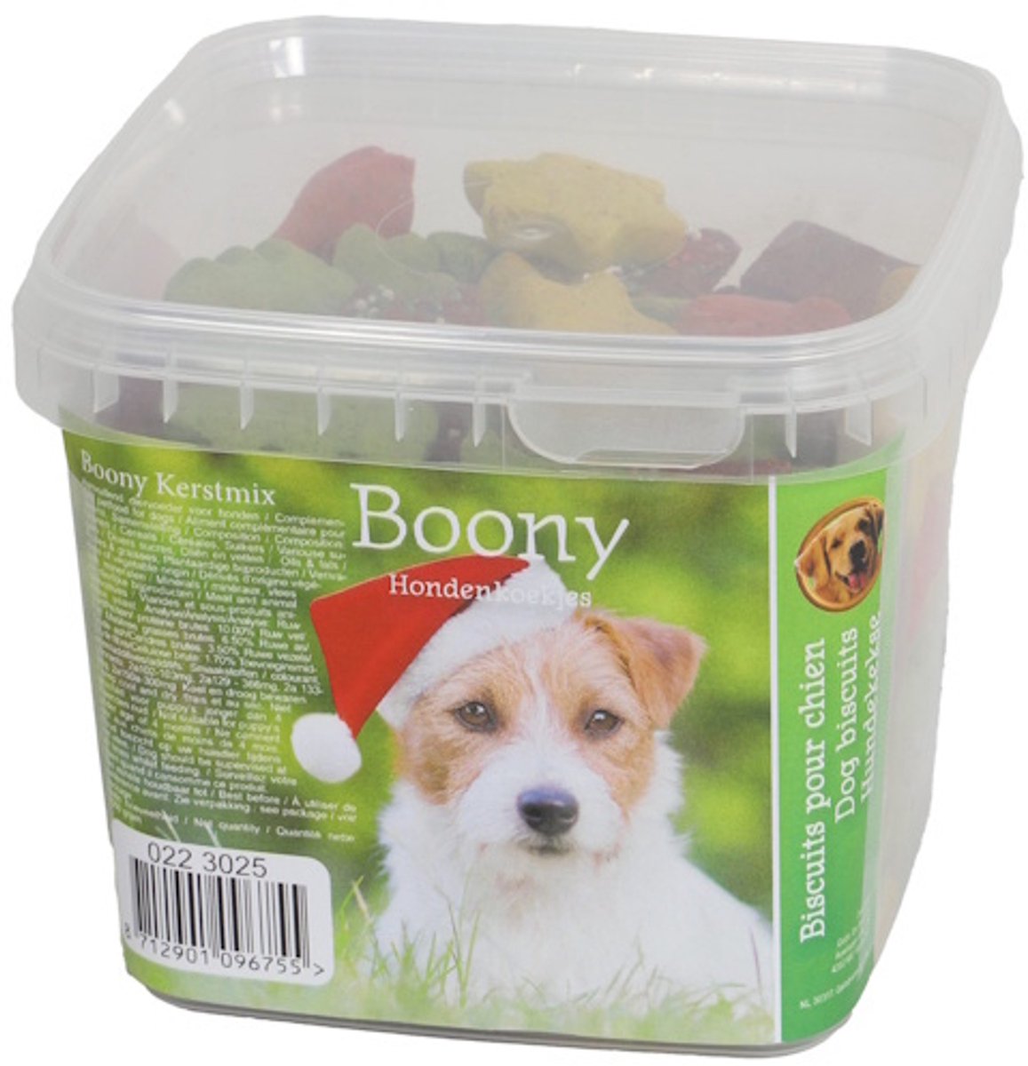 Boony Hondenkoek kerstmix emmer 500 gram