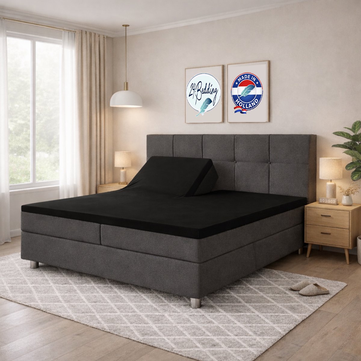 24-Bedding Splittopper Hoeslaken