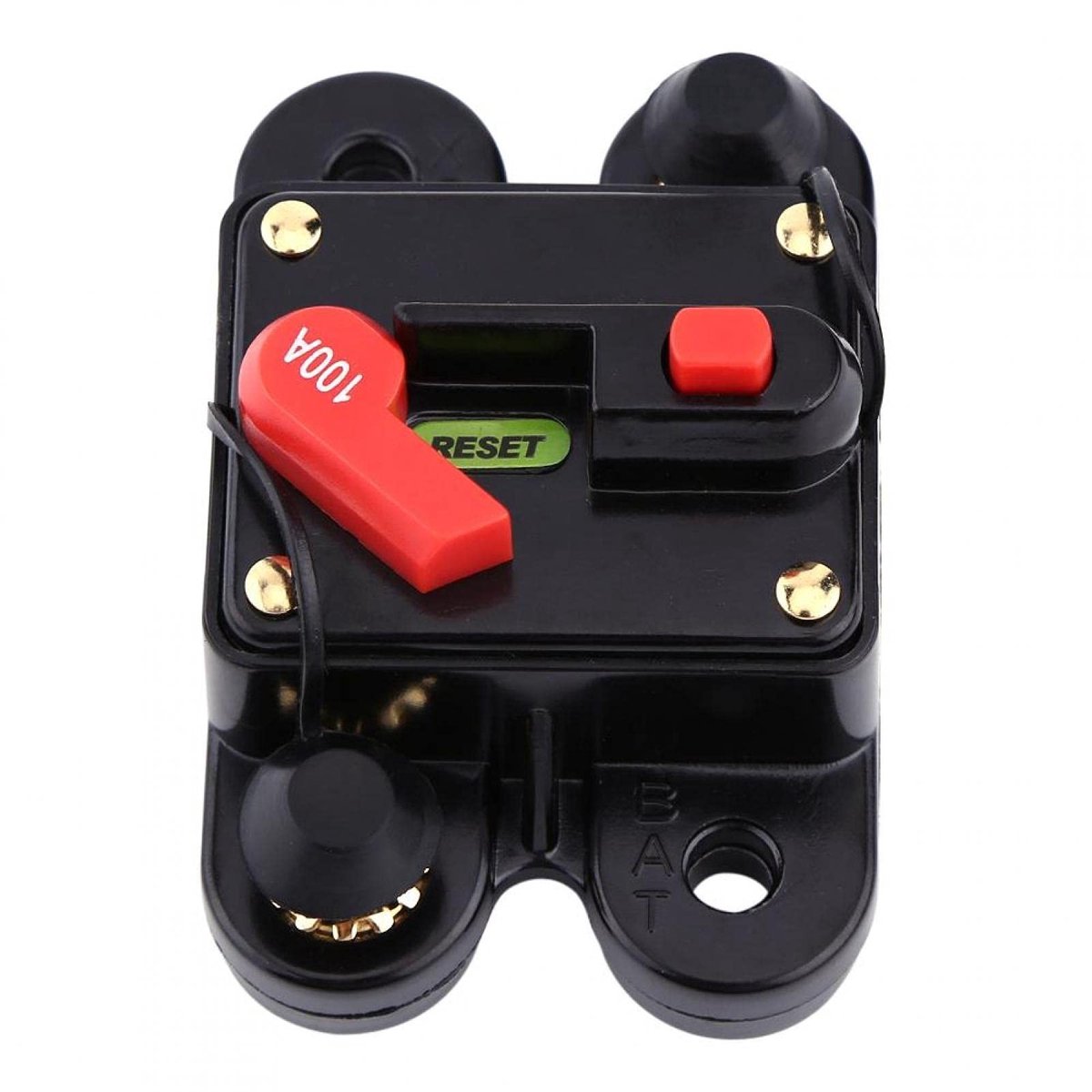Store_7 - Miniatuur Circuitonderbreker - 100A - Resetbare Fuse - Voor Auto Boot Fiets Stereo - Bescherming tegen Overbelasting - Veilig en Betrouwbaar