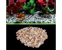 Kristalzand Aquariumdecoratie - Aquariumzand Bodembedekking - Aquarium Landschap Creëren - Natuurlijk Rivierzand - 1000g Pakket - Transparant