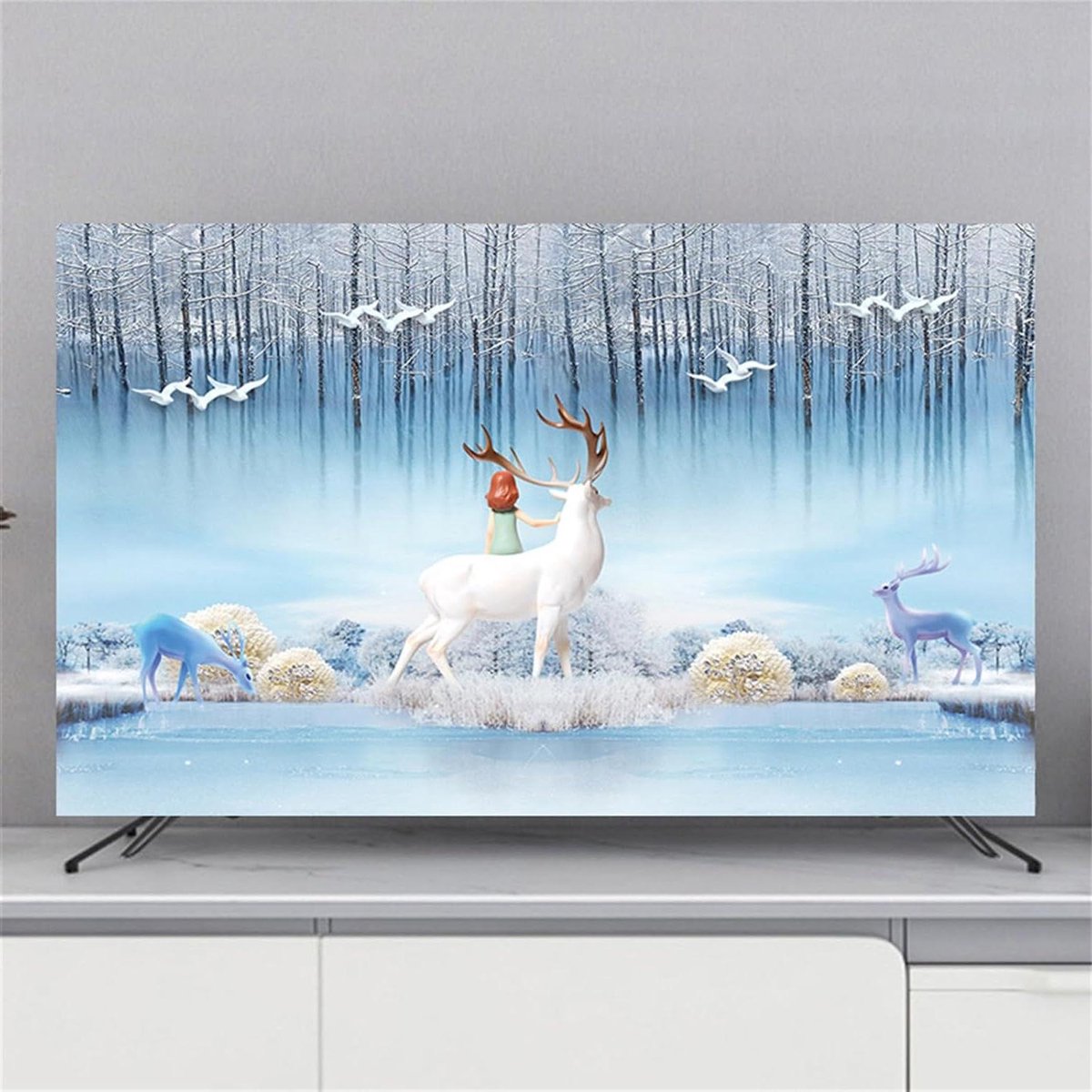 TV Stofkap - Schermbeschermer Monitorhoes - TV Beschermen - Half Bedekt Achterkant - 32-85 inch - Droom