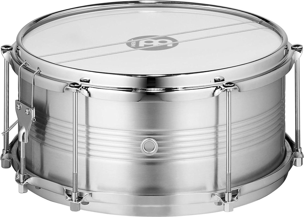 Aluminium Caixa Trommel - Snare Drum - Muziek Maken - Extra Diep Corpus - 3048 cm - Zilver