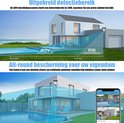 Genbolt AOV camera met detectiebereik van 30M, pan/kantelen functie, bij een luxe villa.