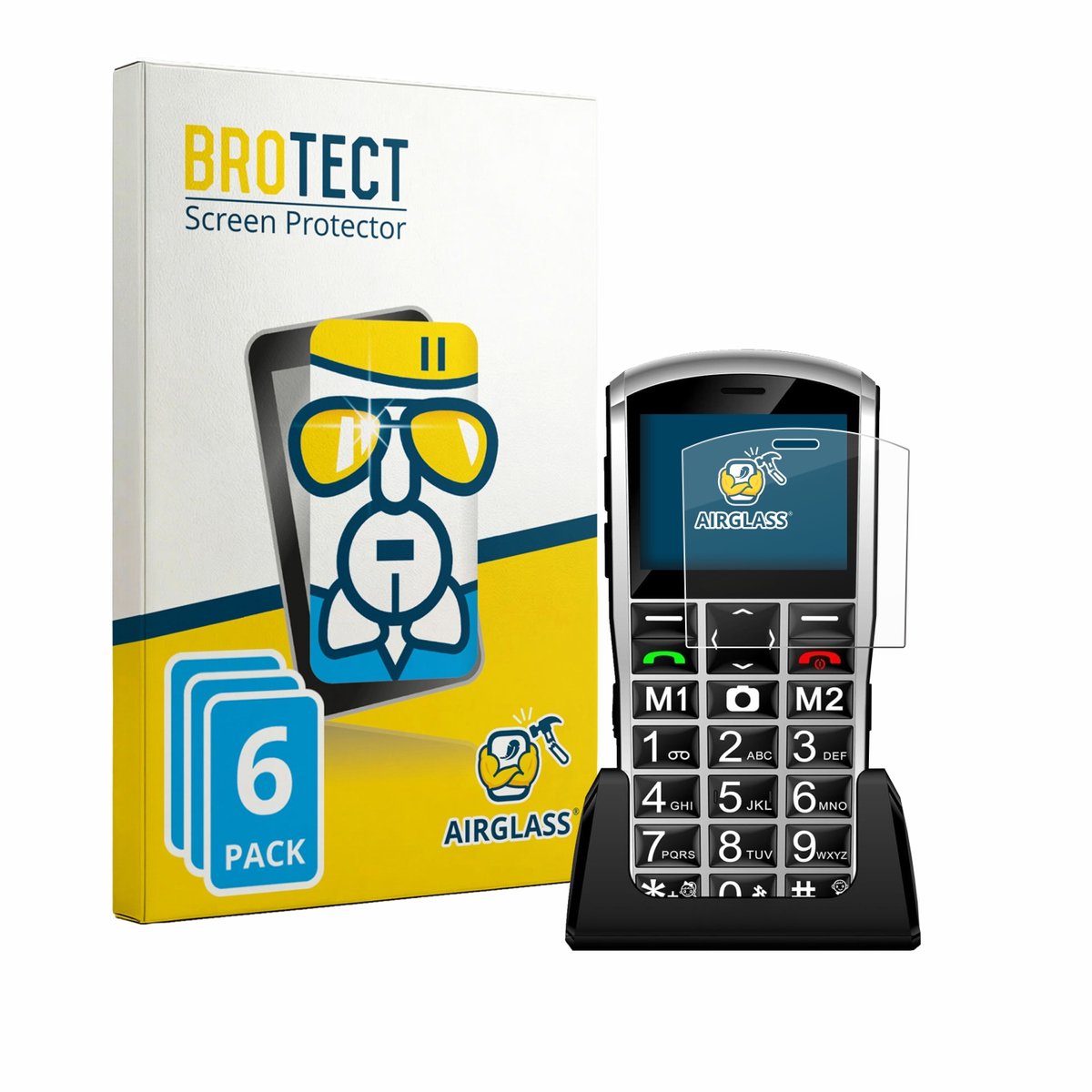 Screenprotector 6 Stuks voor Artfone A400 Pro 4G Beschermglas transparant