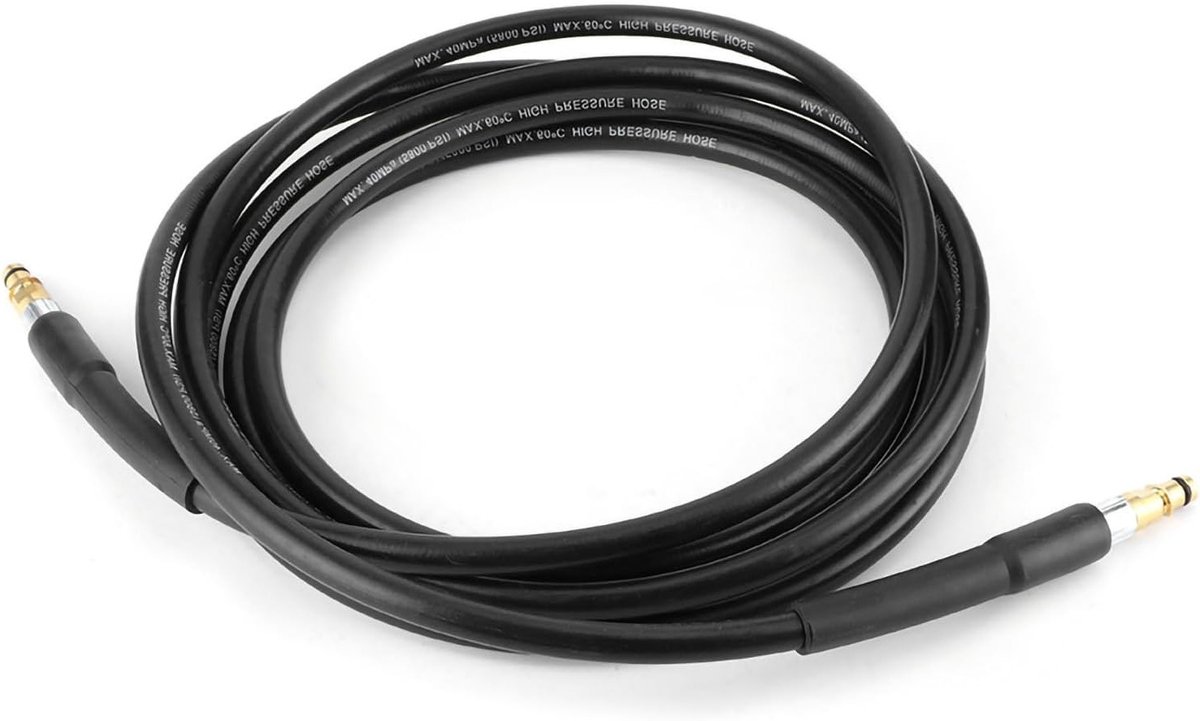 Hogedrukreinigingsslang voor auto, 6 meter lange waterreinigingsslang, geschikt voor Karcher K2 K3 K4 K5, ideaal voor buitenreiniging en tuinonderhoud