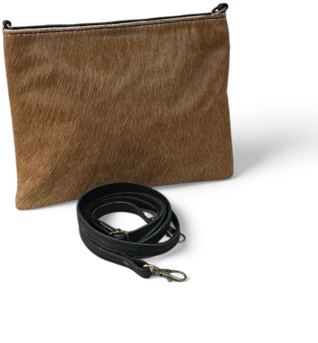 pochette tas bruin