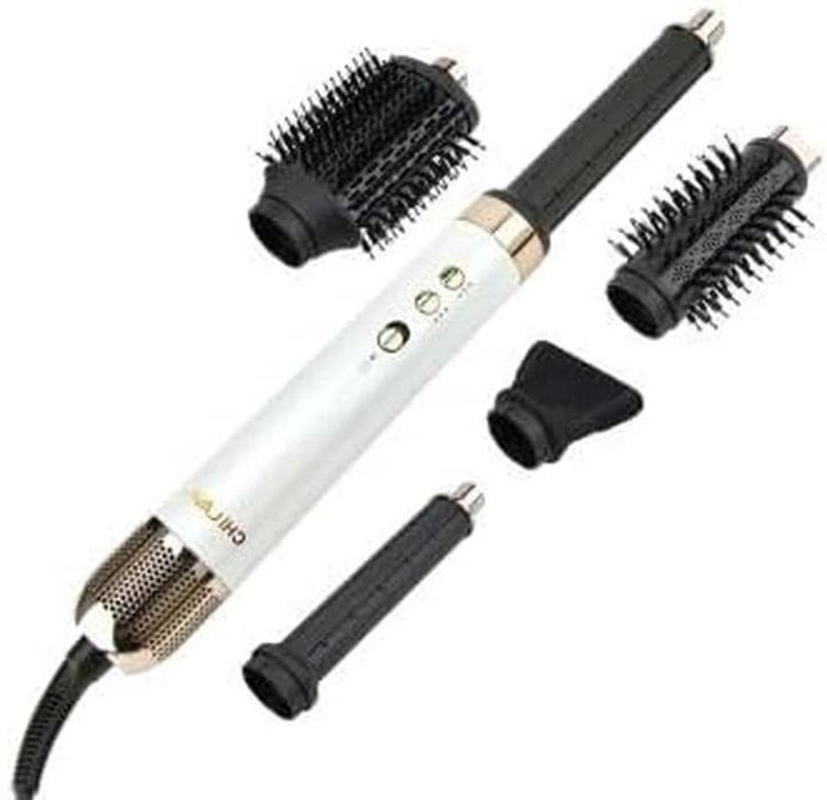 Multi Styler - Haarstyling Tool - Creëer Looks - Meerdere Instellingen - N.v.t. - Zwart