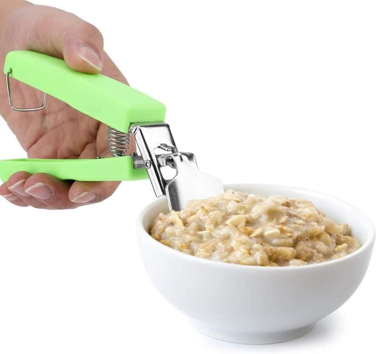 Keukentang Kom - Bordenhouder - Hete Pan - Antislip Handvat - Roestvrij Staal - Groen
