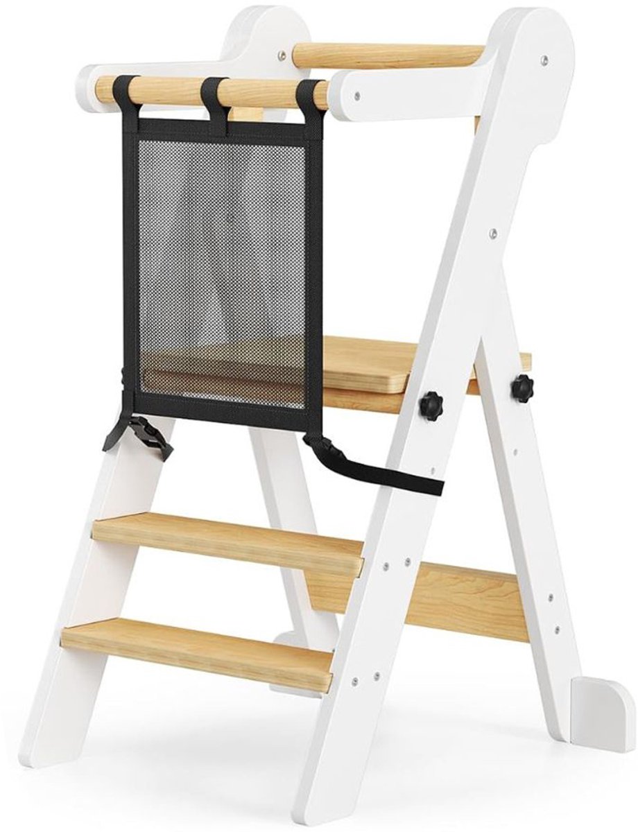 White-Label® Leertoren Opvouwbaar - Keukenhulp - Kindertrapje