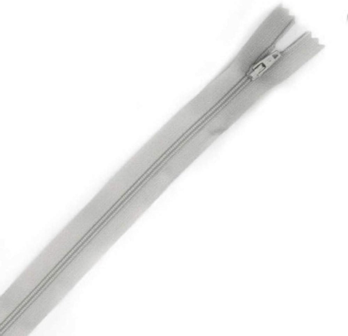 Nylon Ritsen - Sluitingen - Algemeen Naaiwerk - Kleur Bijpassende Stop - 45 cm - Zilver