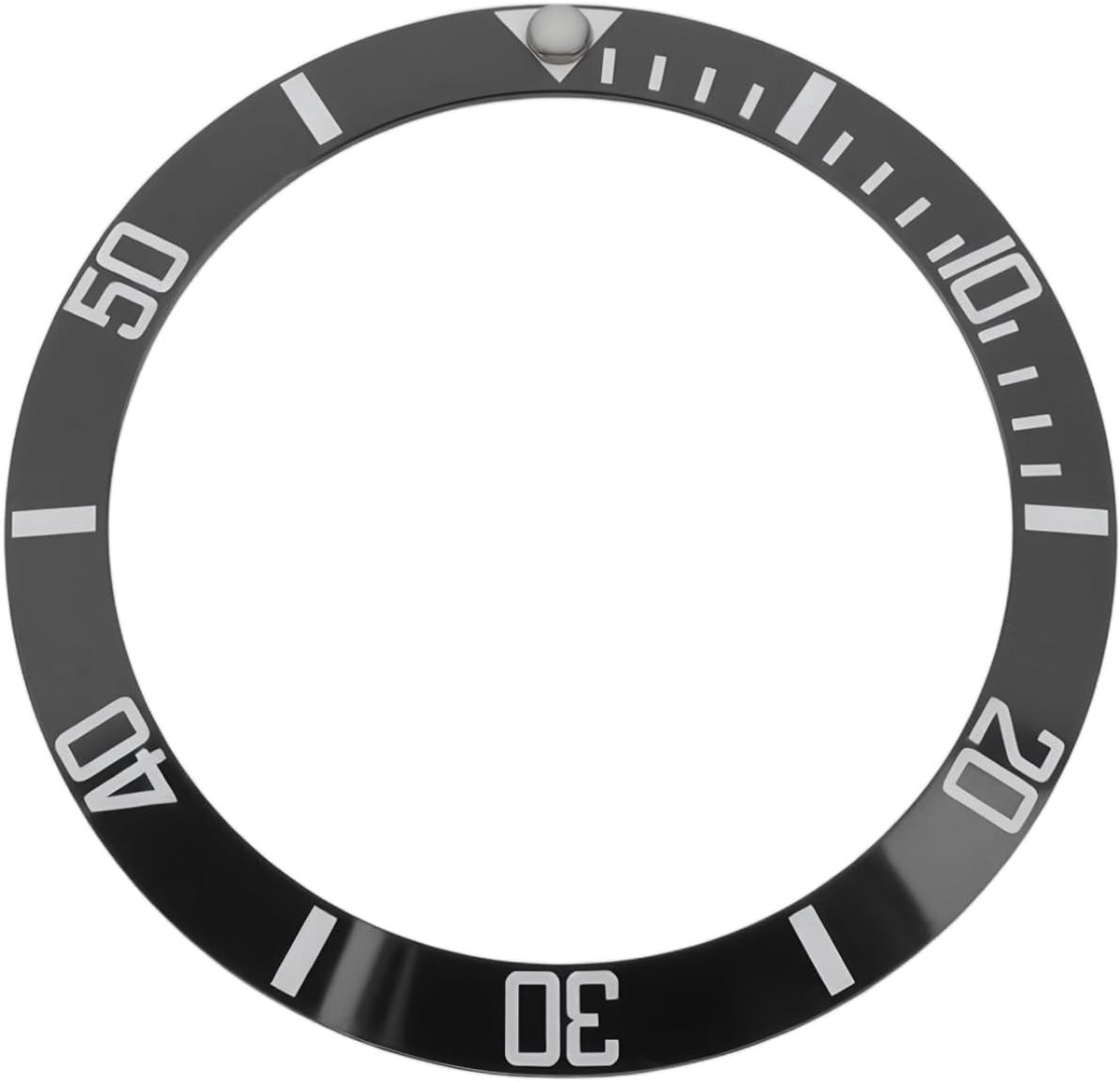 40M Horloge - Keramische Bezel - Insert Ring 38x30.7x1.6mm - Compatibel met Rolex SUB 116610 - 16610 (zwart) - Accessoire voor Duikhorloges