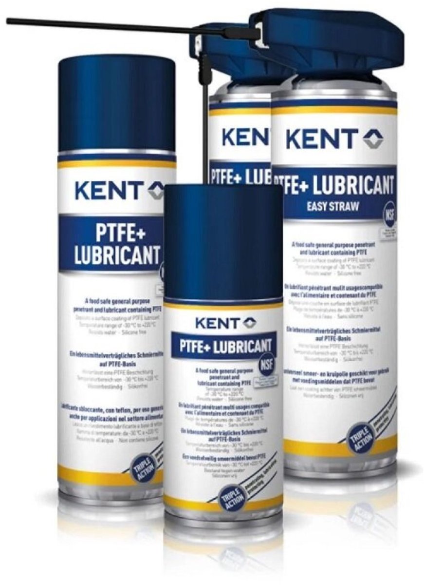 Kent PTFE+ lubricant easy straw - 500 ml