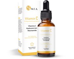 Simia™ Advanced Vitamine C Serum – Met Hyaluronzuur & Niacinamide – Gezichtsserum – Collageen – Anti Rimpel – Anti Acne – Tegen Pigmentvlekken – 30ml