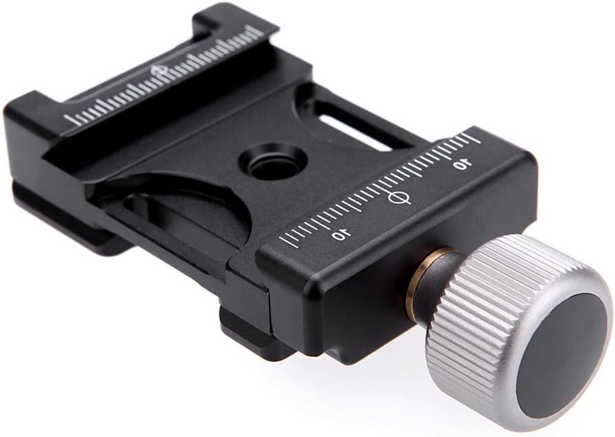 Mini Klemklem - Snelspanner Camera - Camera Stabiliseren - Arca Swiss Compatibel - 38 mm - Zwart