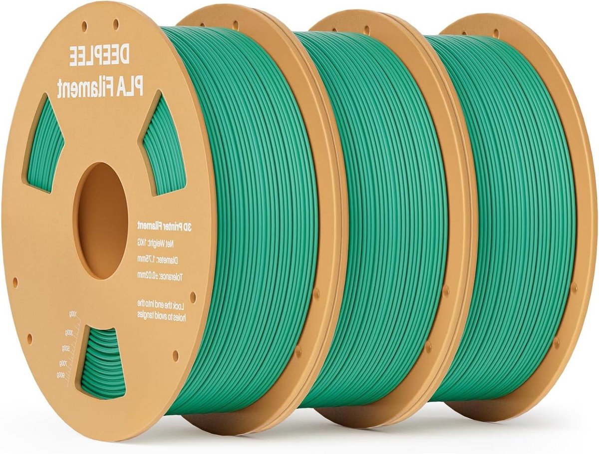PLA Filament - 3D Printer Filament - Modelbouw - Hoge Maatnauwkeurigheid - 3 kg - Zeegroen