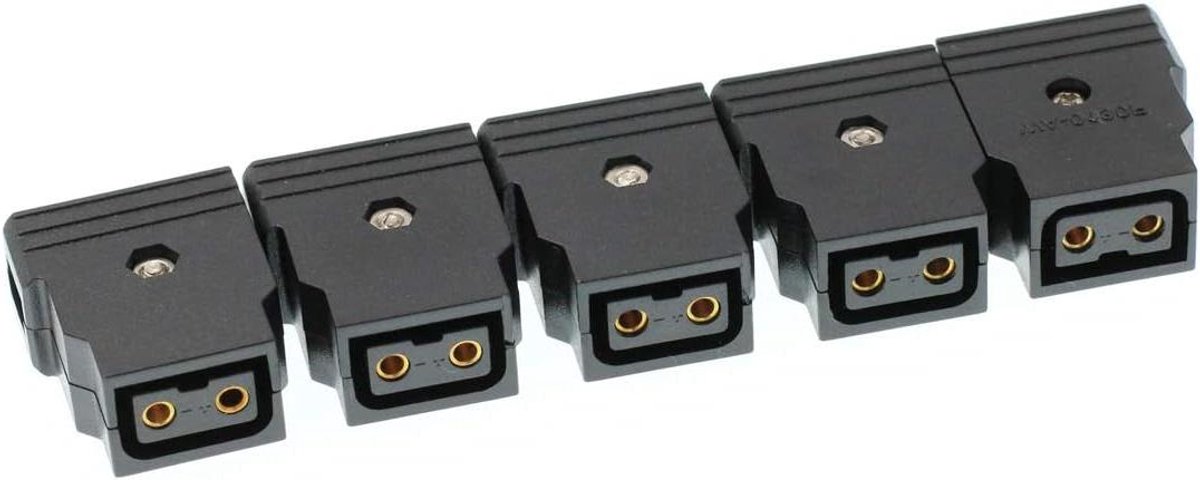 D-tap P-tap Connectoren - Stroomkabel Adapters - Camera Stroomvoorziening - DIY Ontwerp - 5 stuks - Zwart