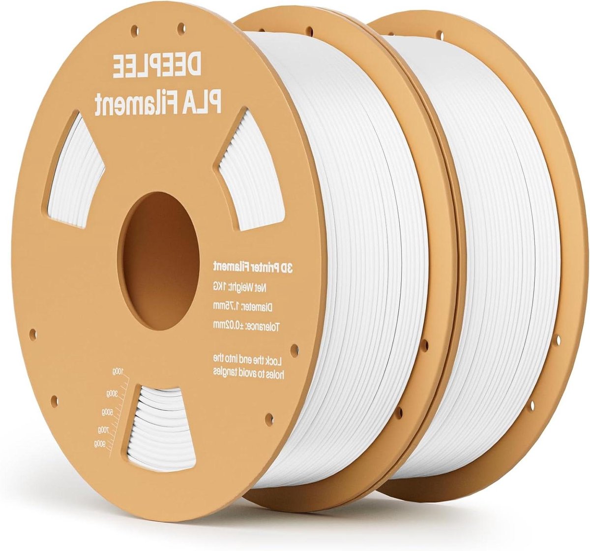 PLA filament - 3D printer filament - 3D printen - Hoge maatnauwkeurigheid - 175 mm 2 kg - Wit