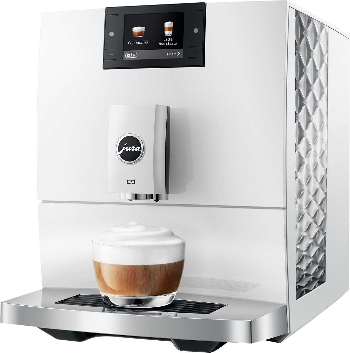 JURA C9 Piano White - Volautomaat met 17 koffiespecialiteiten thumbnail 7