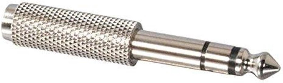 Stereo Adapter - Audio Adapter - Audio Aansluiten - Stereo Signaal - 6.3mm naar 3.5mm - Zilver