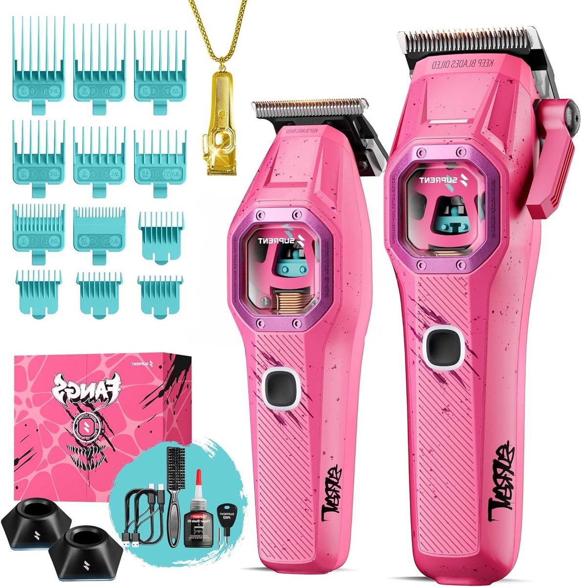 Haarclips - Haarspelden - Haar Stylen - Professioneel Gebruik - 117 cm - Roze