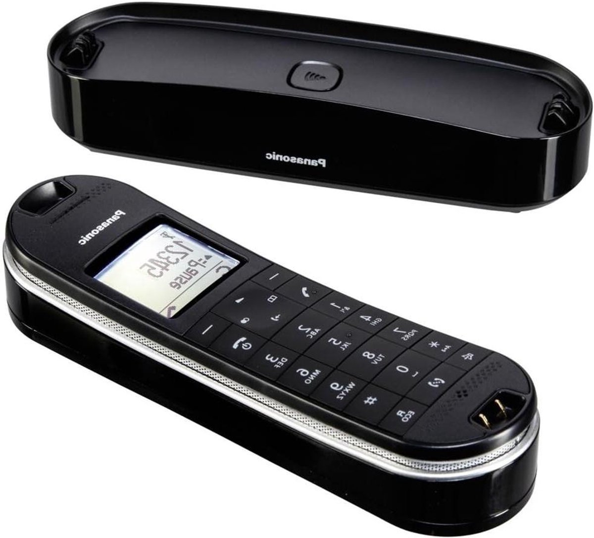 Draadloze Design Telefoon - Analoog DECT Telefoon - Thuis Bellen - Stralingsvrij Eco-Plus Modus - 3.8 cm display - Zwart