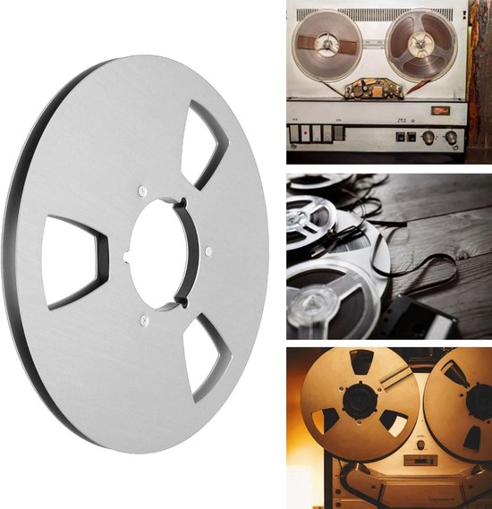 Lege Wikkelspoel - Opname Spoel - Bandrecorder Herstellen - Aluminiumlegering - 105 inch - Zilver — afbeelding 3
