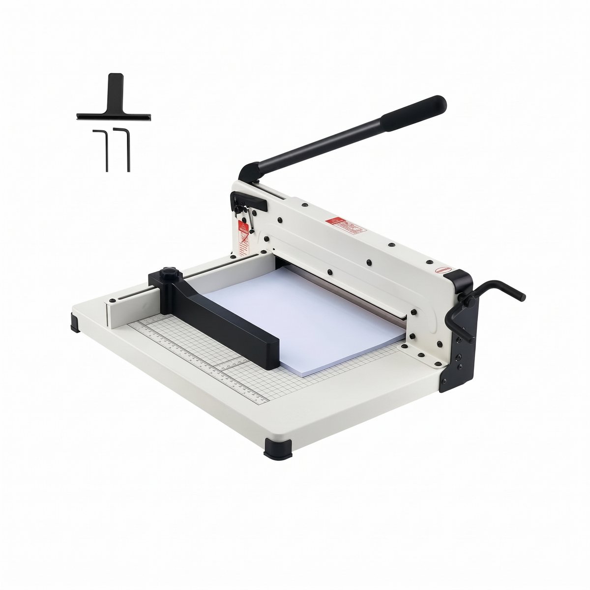 Stervia Papiersnijder - Snijmachine papier - Papiersnijmachine - Papiersnijder Hefboom - Max. A4 Formaat - Wit - 51.5 x 38.5 x 32 cm