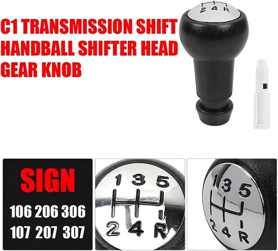 Schakelknop Auto - Versnellingspookknop Stick Head - Handmatig Schakelen - Ergonomisch Ontwerp - 100mm - Blauw — afbeelding 5